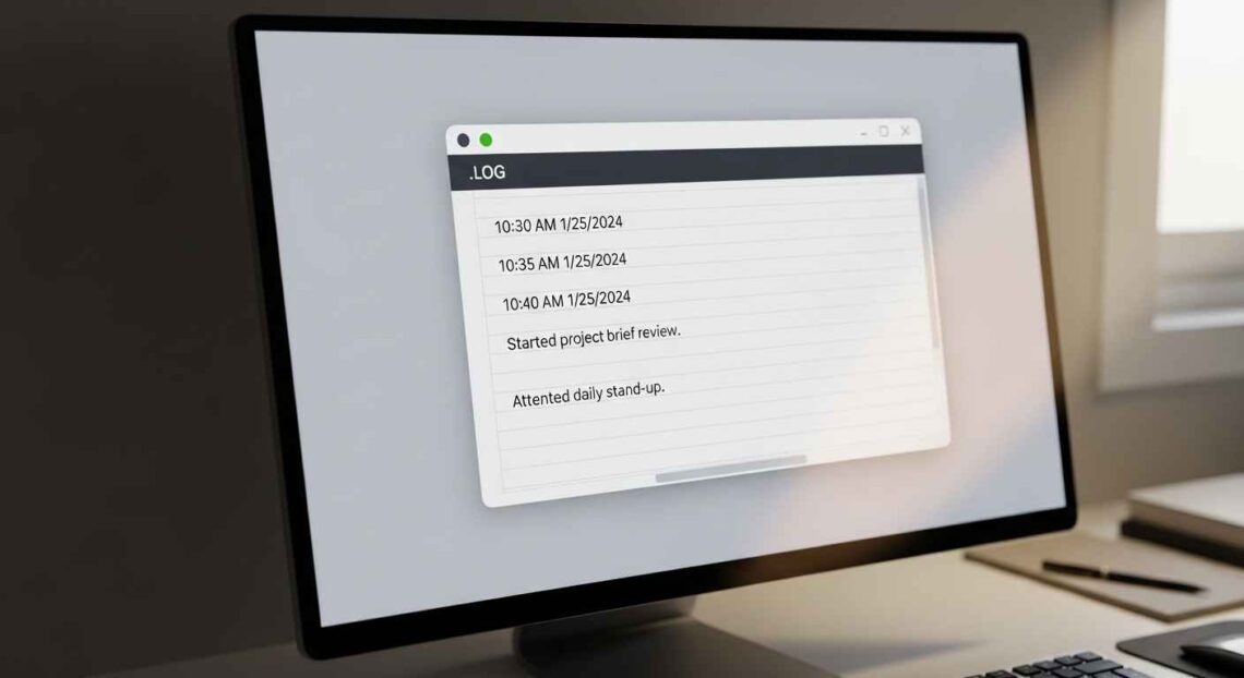 Create Log Files Automatically in Notepad