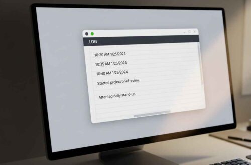 Create Log Files Automatically in Notepad