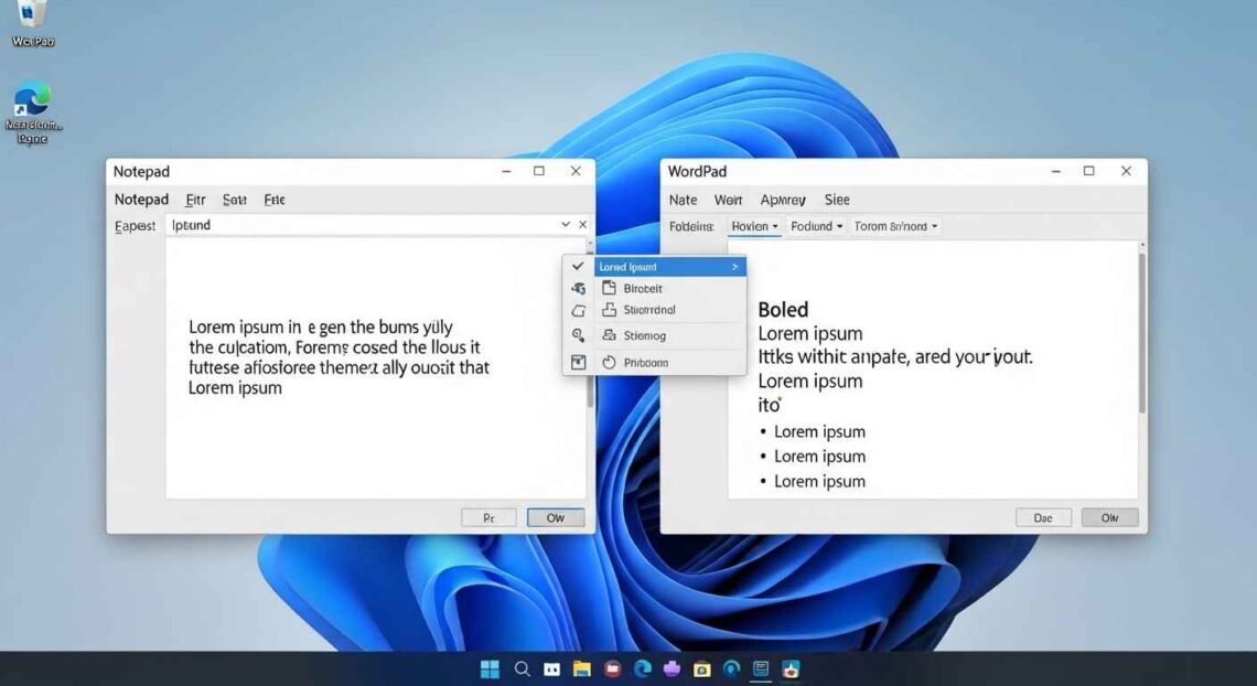 Difference Between Notepad and WordPad