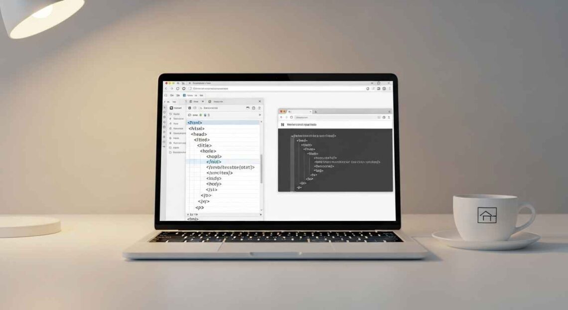 Write Simple HTML Code in Notepad