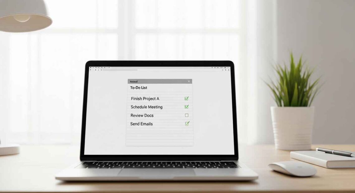Create To-Do Lists Using Notepad